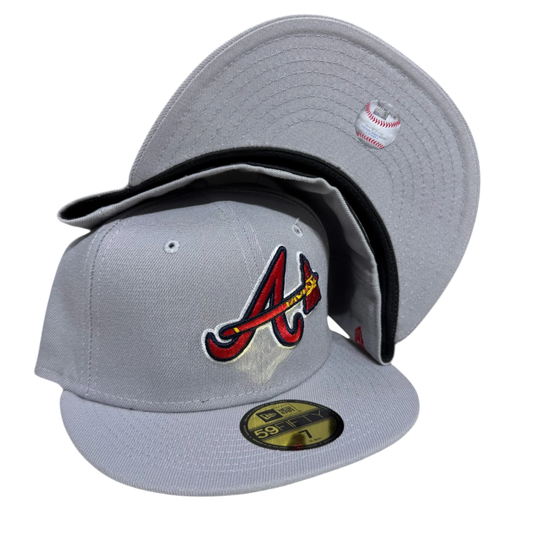 Atlanta Braves Grey New Era Fitted Cap