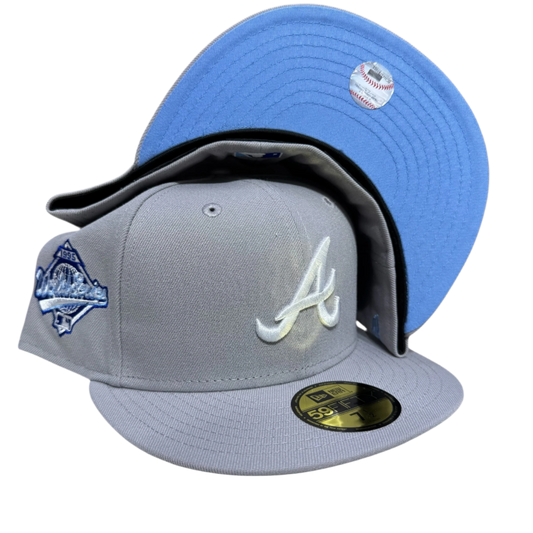 Atlanta Braves Grey/Blue 1995 WS New Era Fitted Cap