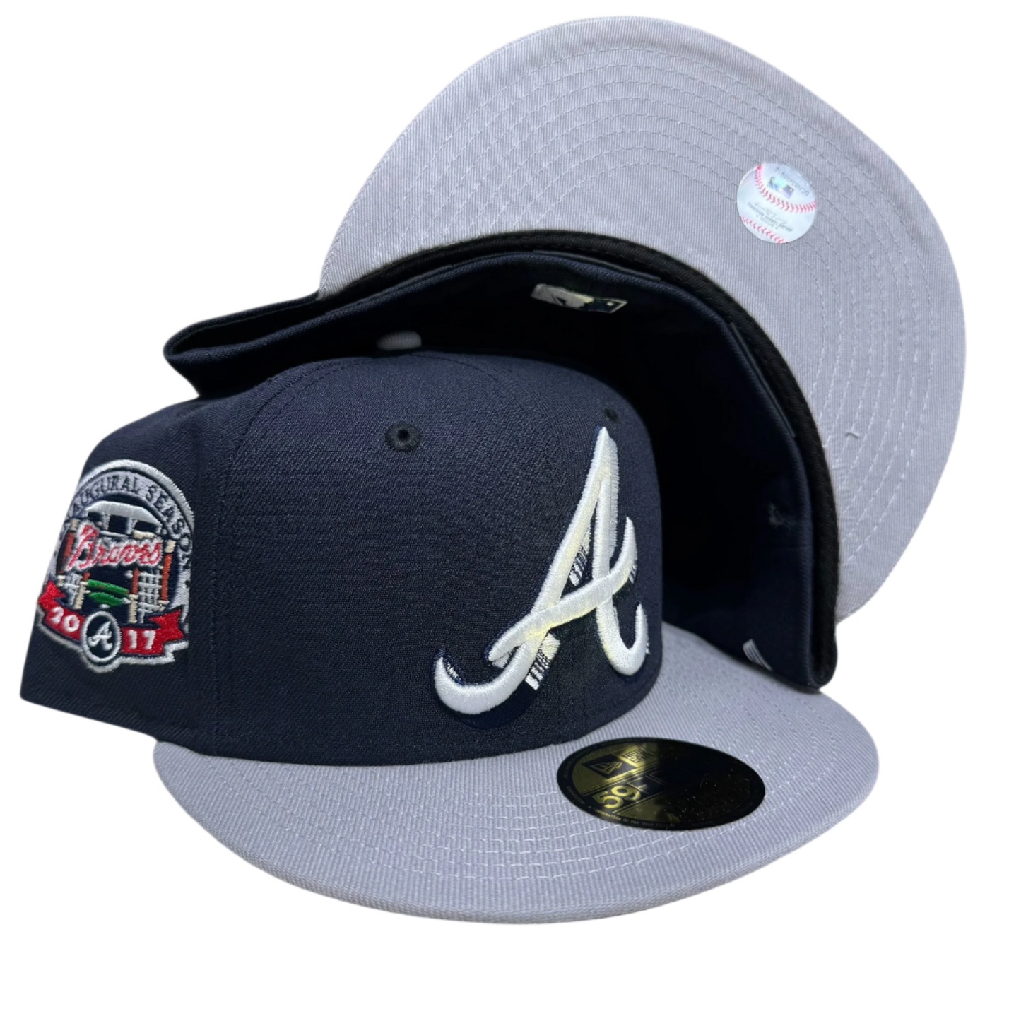 Atlanta Braves Inaugural Season Navy New Era Fitted Cap
