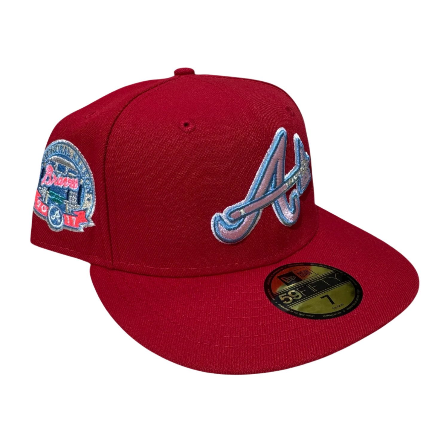 Atlanta Braves 2017 Season Red/Pink New Era Fitted Cap