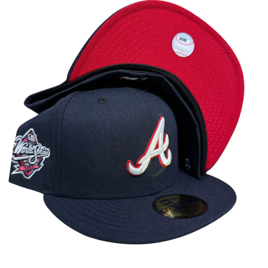 Atlanta Braves HomeGame Metallic WS New Era Fitted Cap