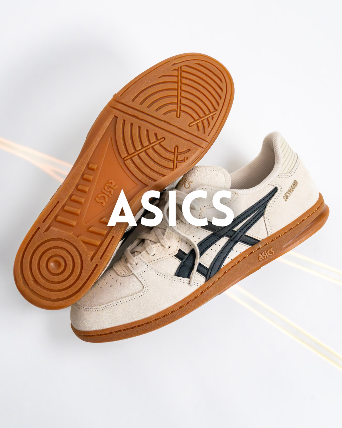 ASICS logo black on transparent background for asics sneakers and footwear collection