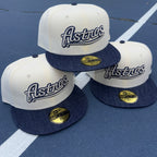 Houston Astros "Dad" Denim Brim New Era Fitted Hat