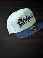 Houston Astros "Dad" Denim Brim New Era Fitted Hat