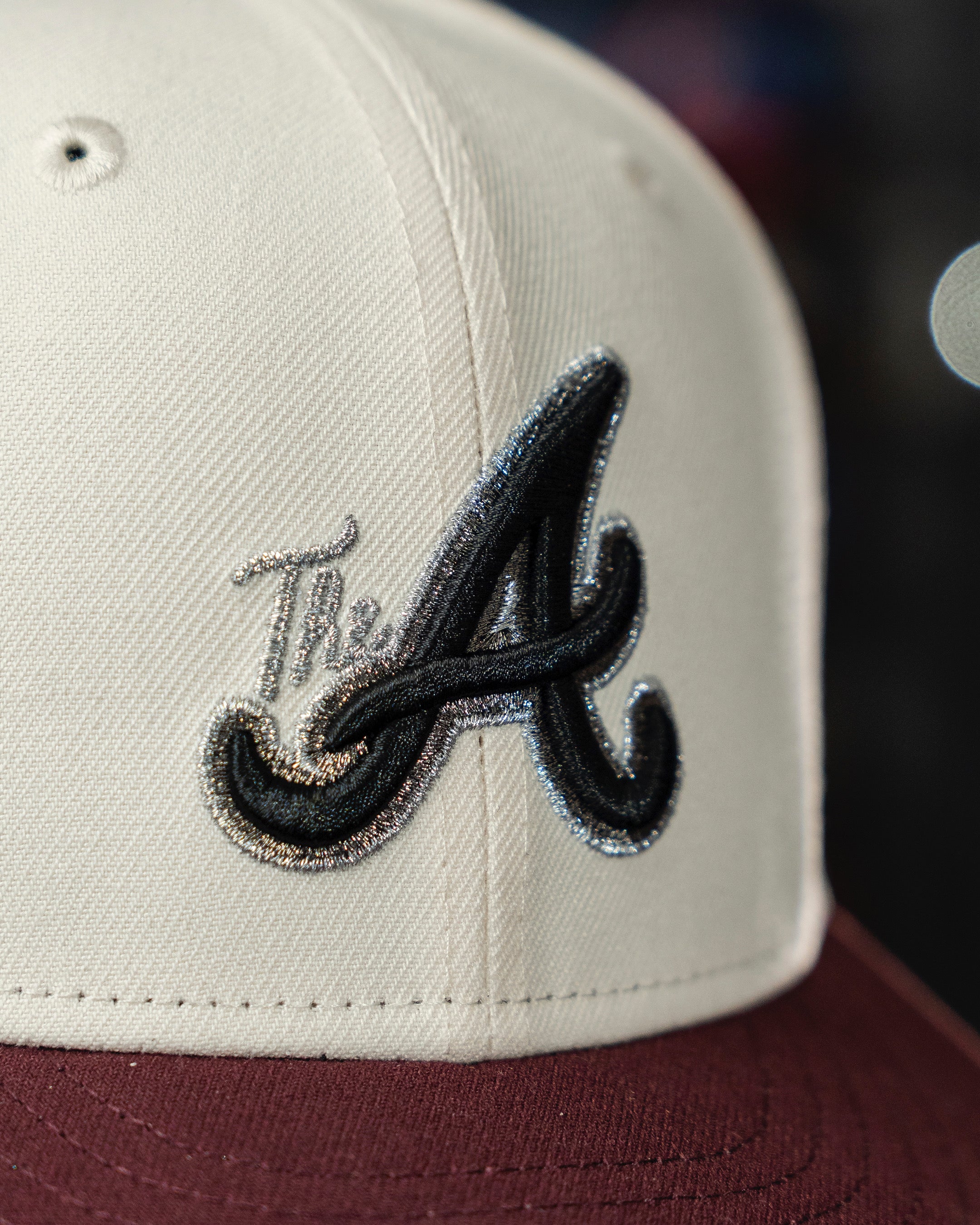 Atlanta Braves New Era Cap 59FIFTY Fitted Hat – Maroon / Grey UV(NEW)