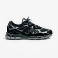 ASICS black and grey sneaker with mesh panels, premium footwear, sneaker style