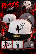 Houston Rockets Bats New Era 59FIFTY Fitted – Chrome / Black / Chrome UV