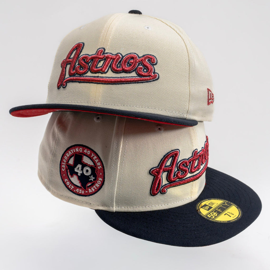 Houston Astros 40th Anniversary New Era 59FIFTY Fitted Hat – White / Red UV
