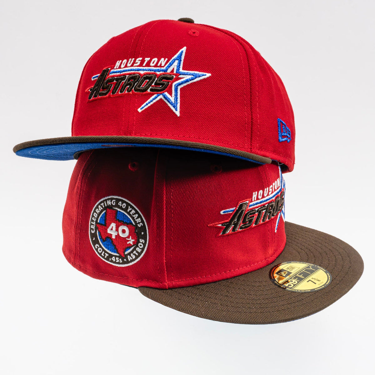 Houston Astros 40th Anniversary New Era 59FIFTY Fitted Hat – Red / Blue UV