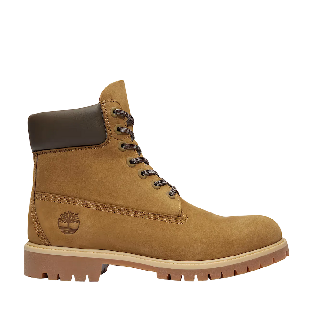 Timberland Premium 6-Inch Waterproof Boot – Olive Nubuck / Dark Brown