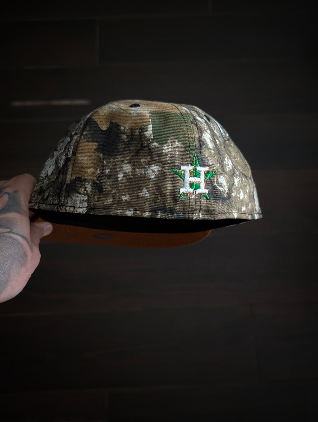 Houston Astros "Texican Slabstros" 59FIFTY Fitted Hat - Camo / Brown UV