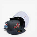 Black New Era fitted cap with Atlanta team logo and All Star Game patch, hats, fitted caps