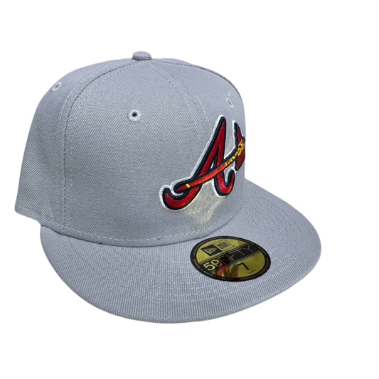 Atlanta Braves Grey New Era Fitted Cap