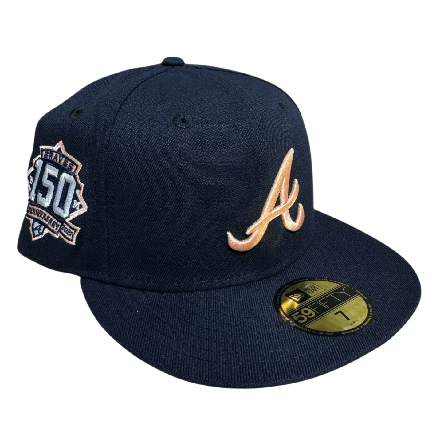 Atlanta Braves 150th Anniversary Peach New Era Fitted Cap