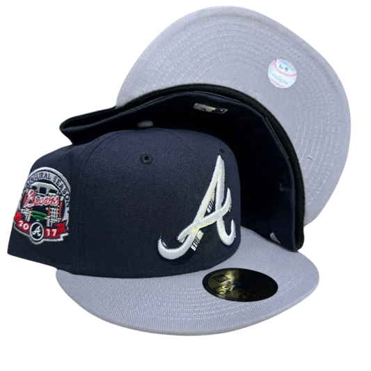 Atlanta Braves Inaugural Season Navy New Era Fitted Cap