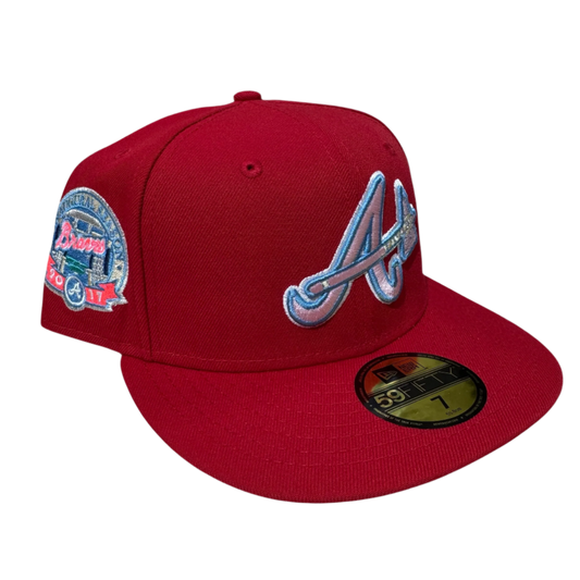 Atlanta Braves 2017 Season Red/Pink New Era Fitted Cap