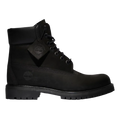 Black Timberland boot on a white background