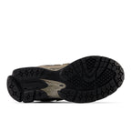 Asics sneaker outsole view, black and tan sole, footwear, sneakers, new balance, asics