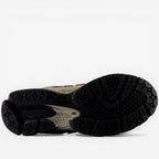 Asics sneaker outsole view, black and tan sole, footwear, sneakers, new balance, asics