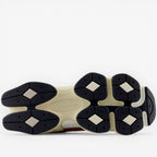 new balance sneaker outsole, black and cream rubber sole, athletic footwear