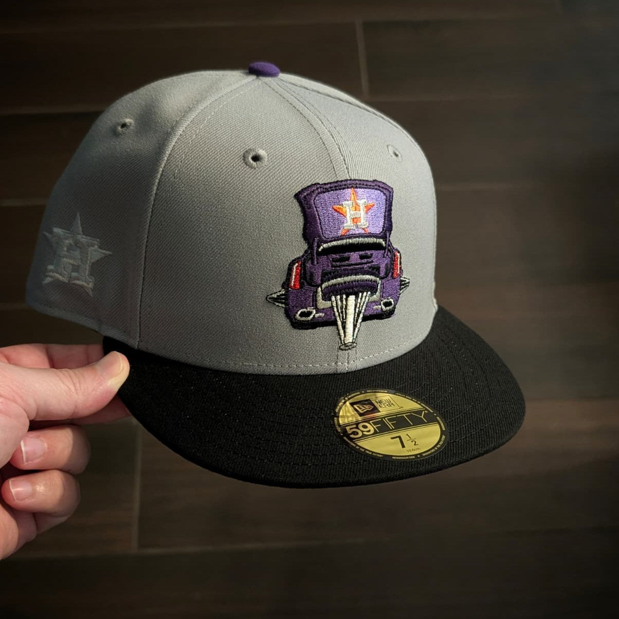 Houston Astros 'Purple/Grey' Fitted Hat