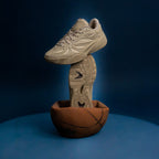 METRO Angel Reese 1 beige basketball shoes with engineered mesh upper and responsive cushioning.
