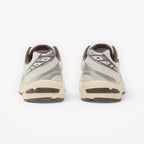 METRO ASICS GEL-1130 cream and cocoa powder mesh and leather running shoes with GEL cushioning.