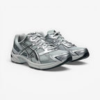 METRO ASICS GEL-1130 sneakers in Glacier Grey and Pure Silver with mesh and synthetic leather overlays.