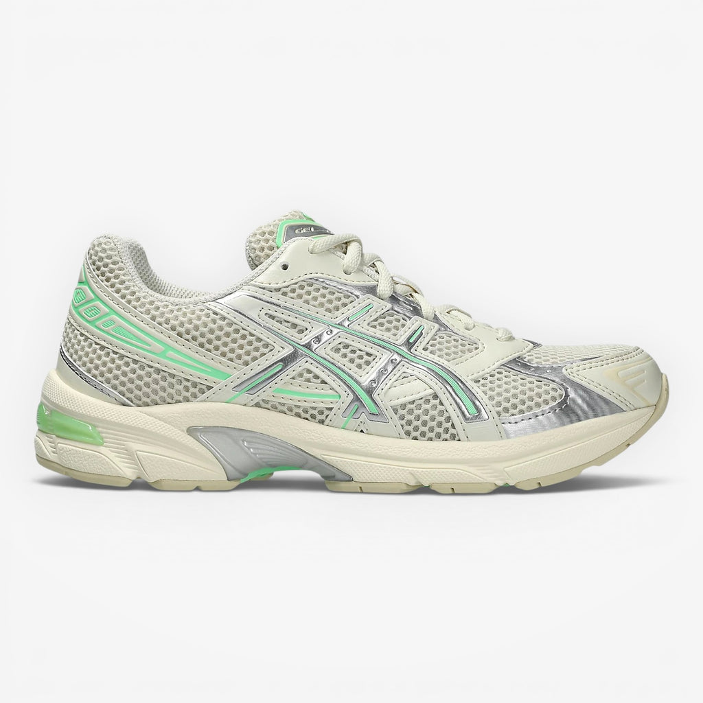 METRO ASICS GEL-1130 pale oak and menthol mesh and synthetic leather running shoes