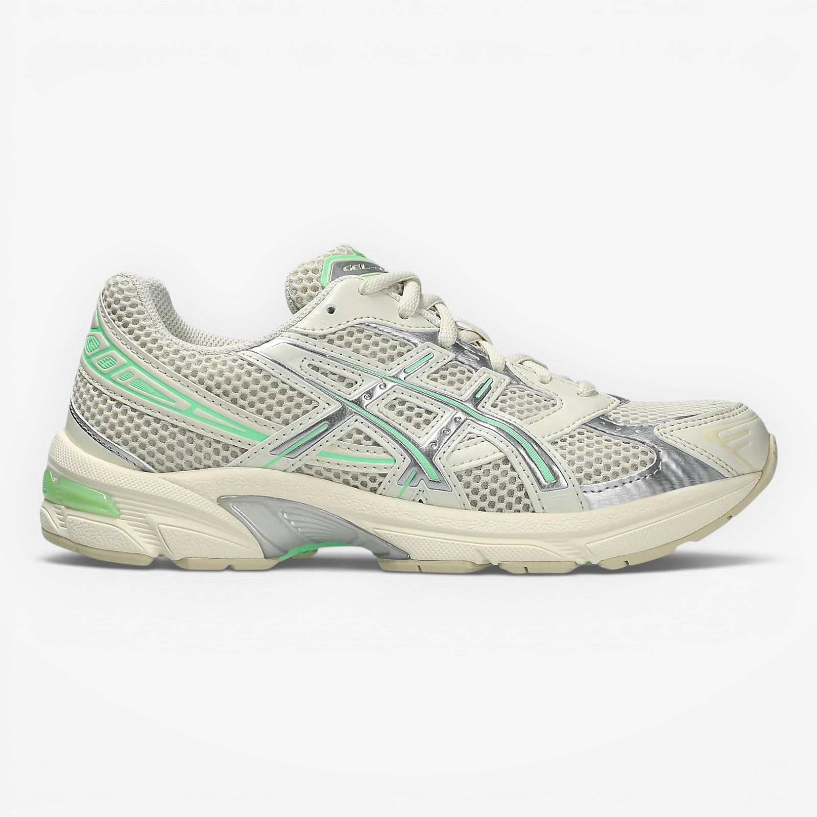 METRO ASICS GEL-1130 pale oak and menthol mesh and synthetic leather running shoes