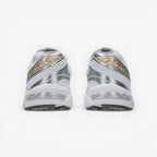 METRO ASICS GEL-1130 white and bisque mesh and leather running shoes with GEL cushioning.