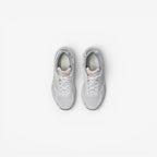 METRO ASICS GEL-1130 white and bisque mesh and leather running shoes with GEL cushioning.