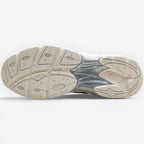 METRO ASICS GT-2160 "Paris" cream and safety yellow running shoes with GEL cushioning and rubber outsole.
