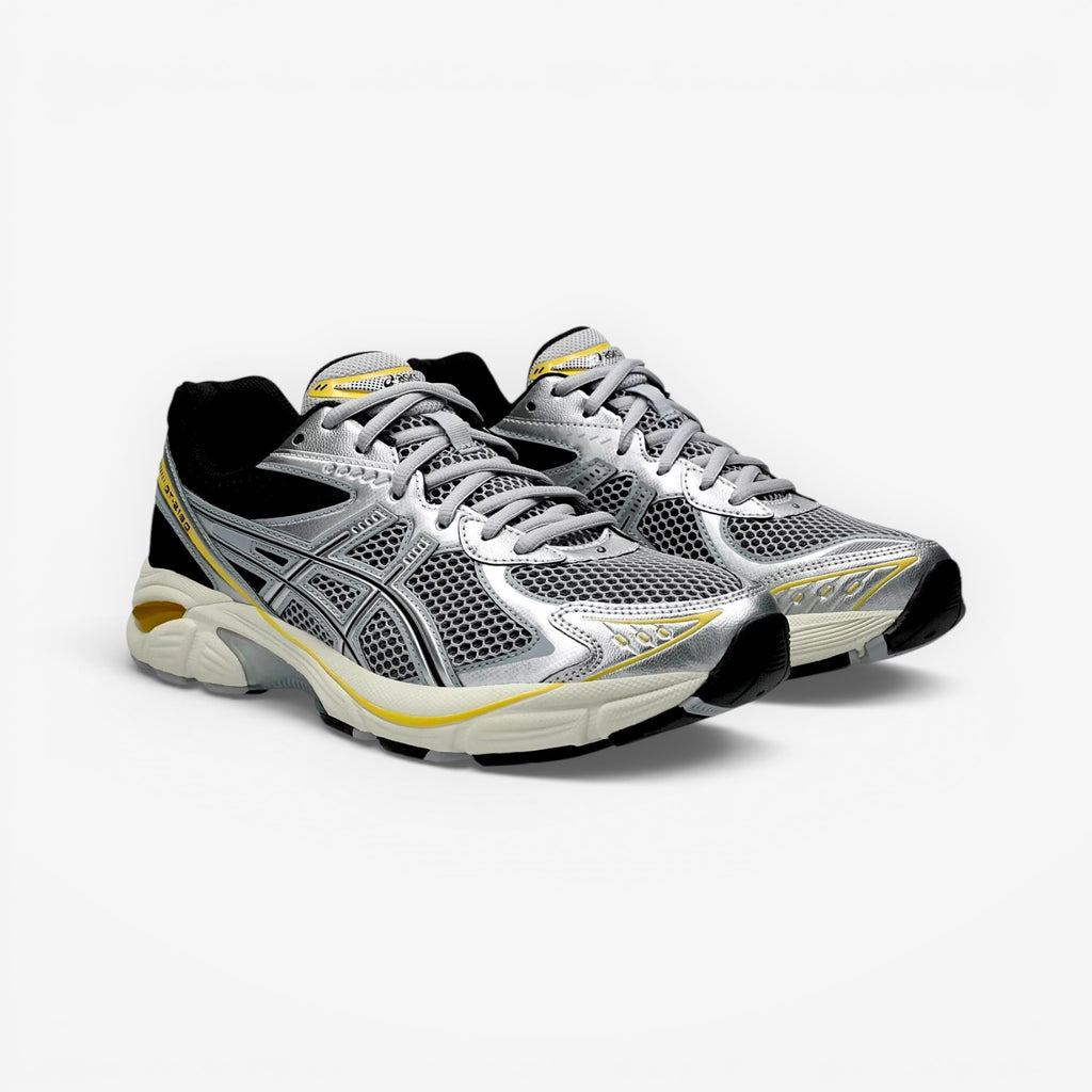 METRO Asics GT-2160 sneakers in Piedmont Grey and Pure Silver with mesh and synthetic overlays and GEL cushioning.