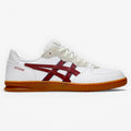 METRO ASICS Skyhand OG low-top sneakers in white leather and suede with brisket red accents and a gum sole.