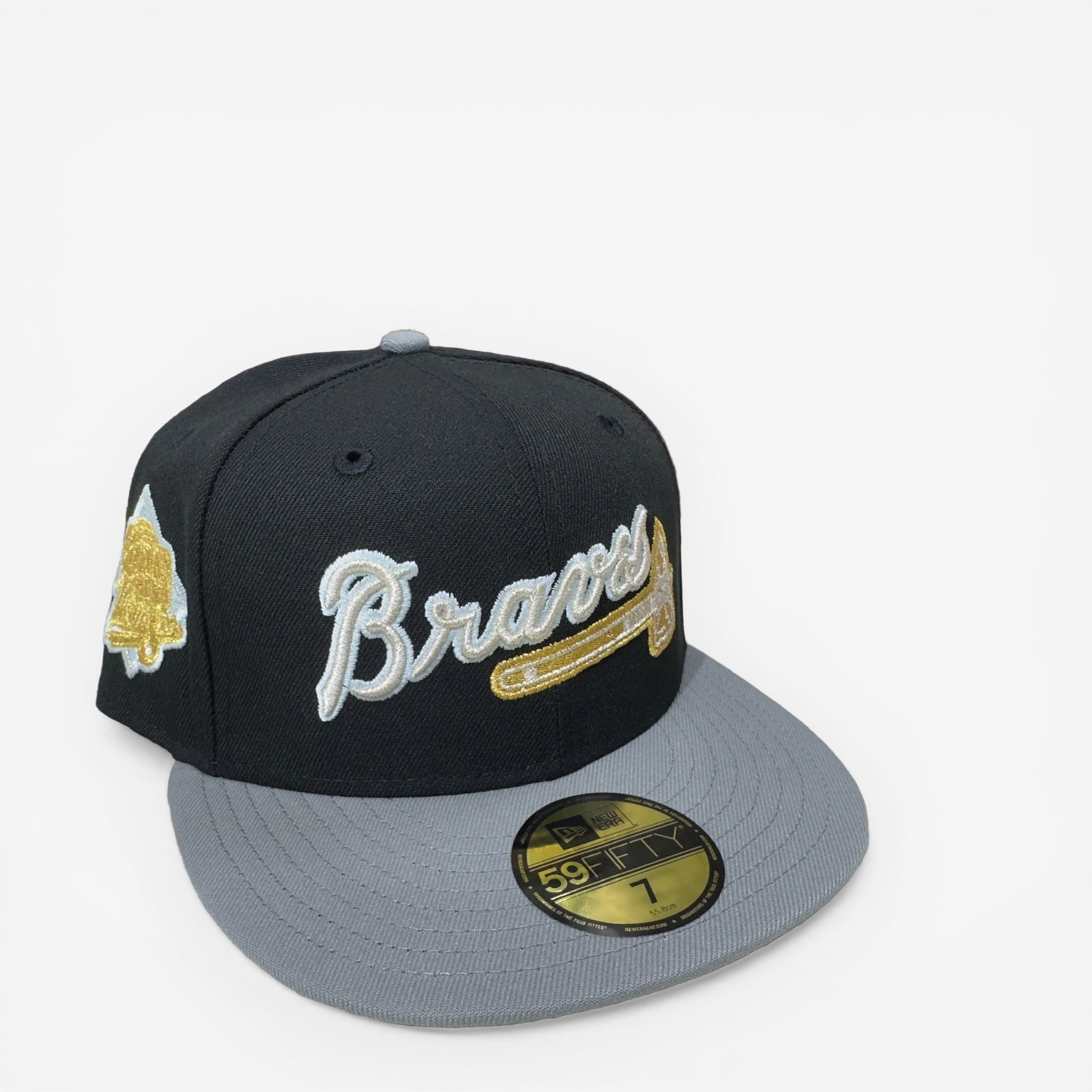 METRO Atlanta Braves 1999 World Series New Era 59FIFTY fitted hat in black with grey underbrim and embroidered logo.