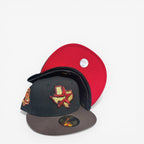 METRO Houston Astros 45th Anniversary fitted hat in black with brown brim and 45th patch. Features Texas star logo.