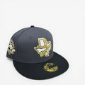 METRO Houston Astros 45th Anniversary fitted hat in black with grey UV underbrim and commemorative side patch.