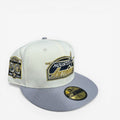 METRO Houston Astros 50th Anniversary New Era 59FIFTY fitted hat in chrome and grey with commemorative patch.