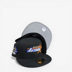METRO Houston Astros Star Wars 35 Great Years New Era Fitted Cap, black with embroidered logo and grey underside.