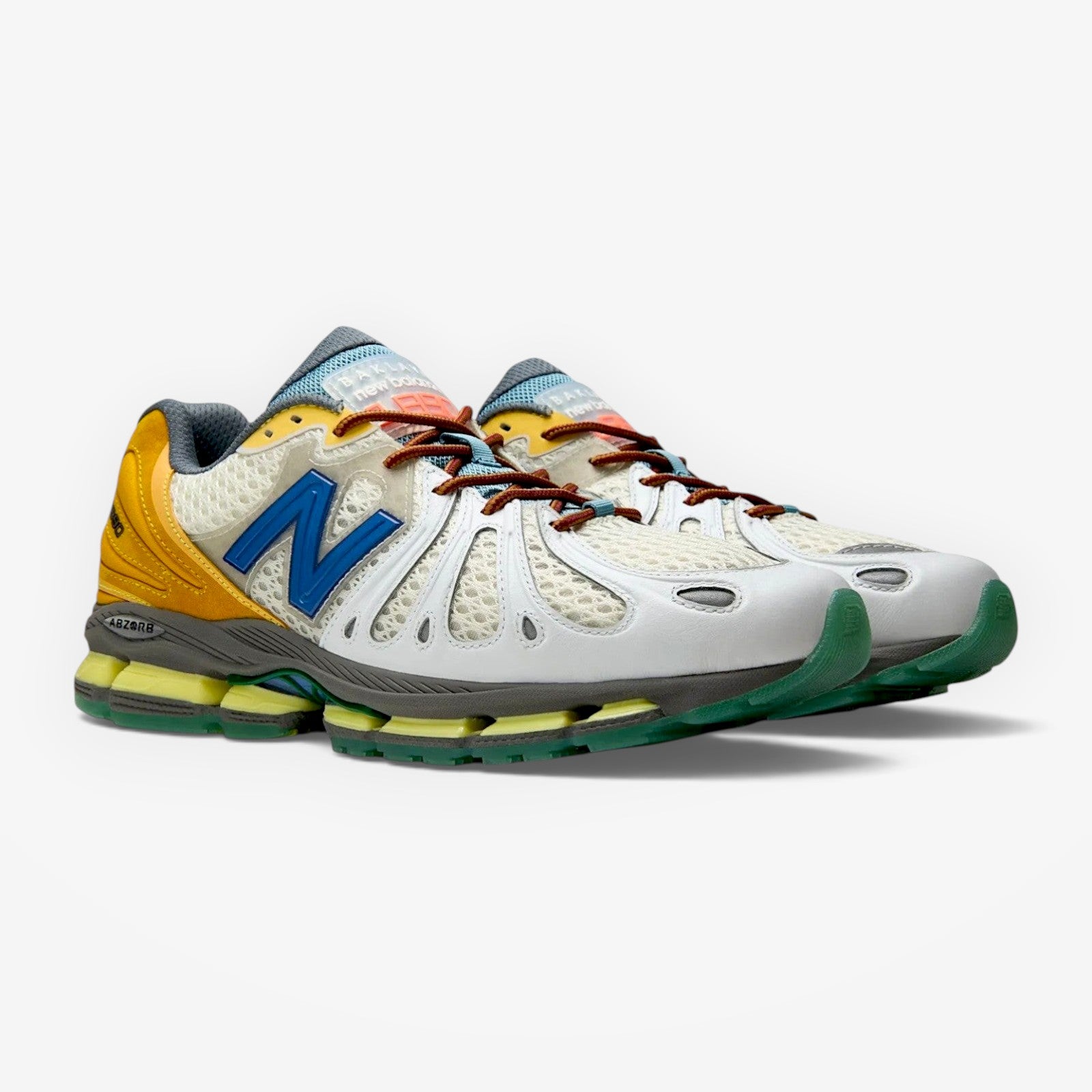 METRO Action Bronson x New Balance 1890 Hornet Tusk sneaker with mesh, suede, and synthetic overlays in a vibrant palette