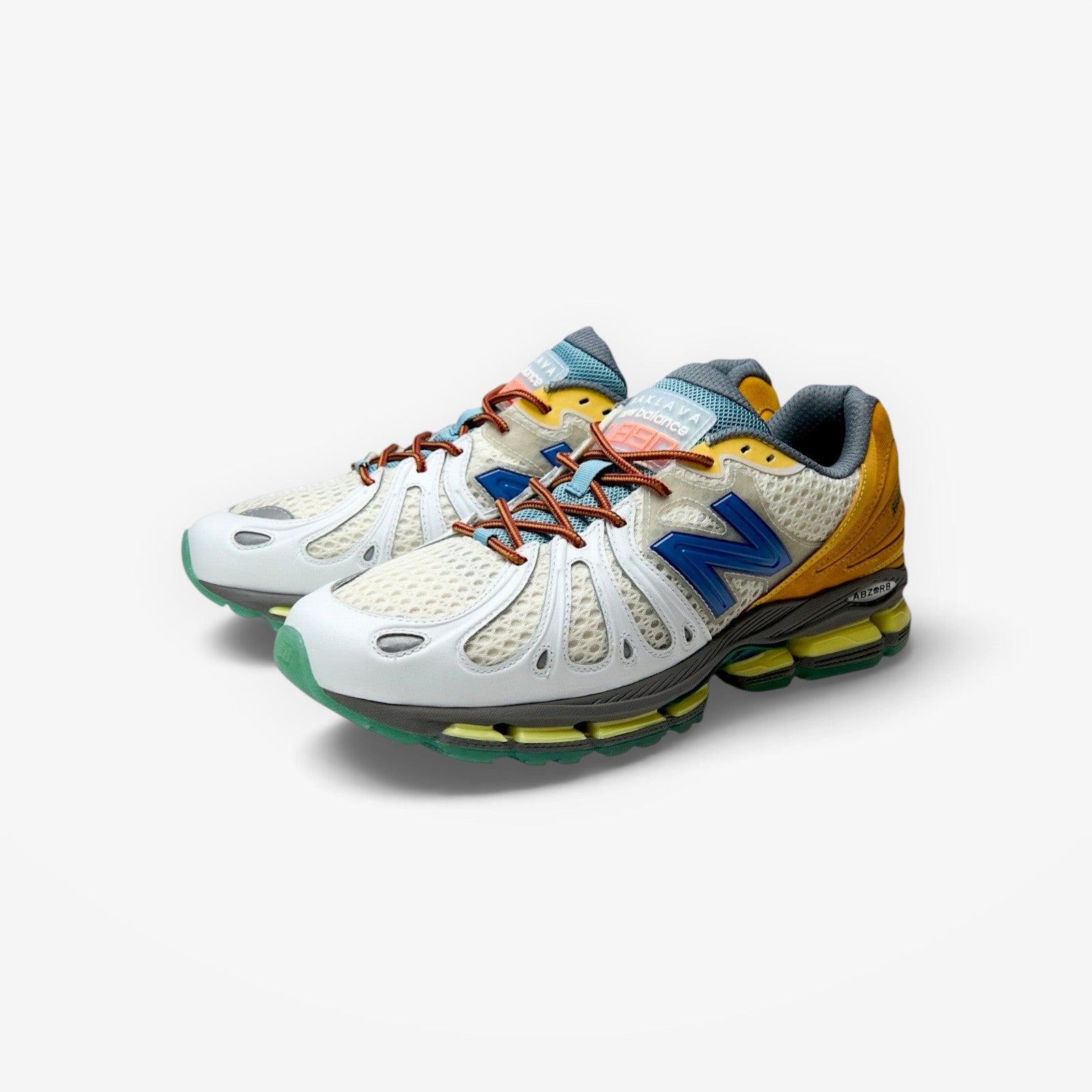 METRO New Balance 1890 x Action Bronson Hornet Tusk sneaker featuring mesh, suede, and multi-tone performance design.