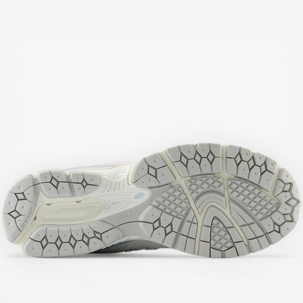 new balance sneaker sole, white and gray tread pattern, footwear detail, sneakers