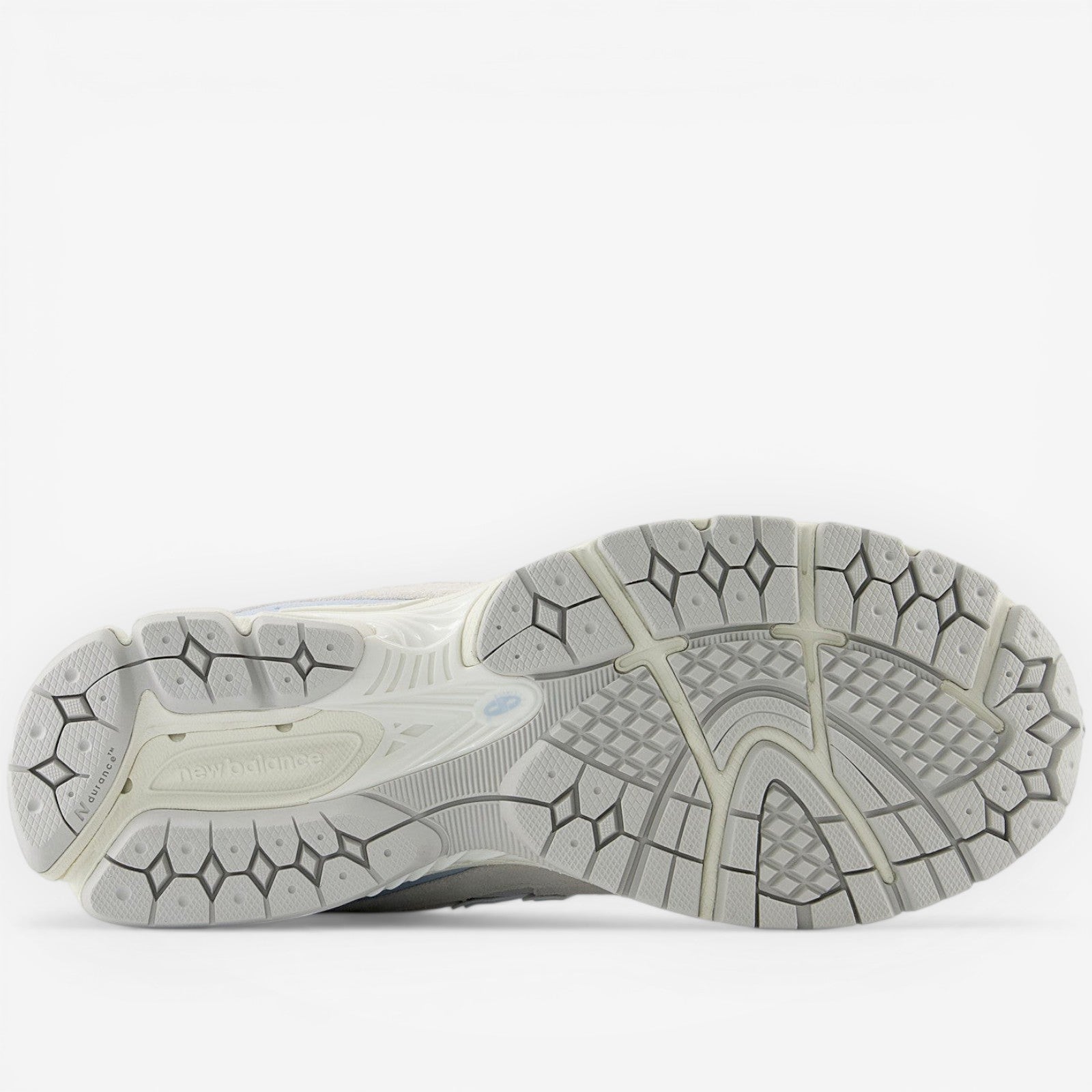 new balance sneaker sole, white and gray tread pattern, footwear detail, sneakers