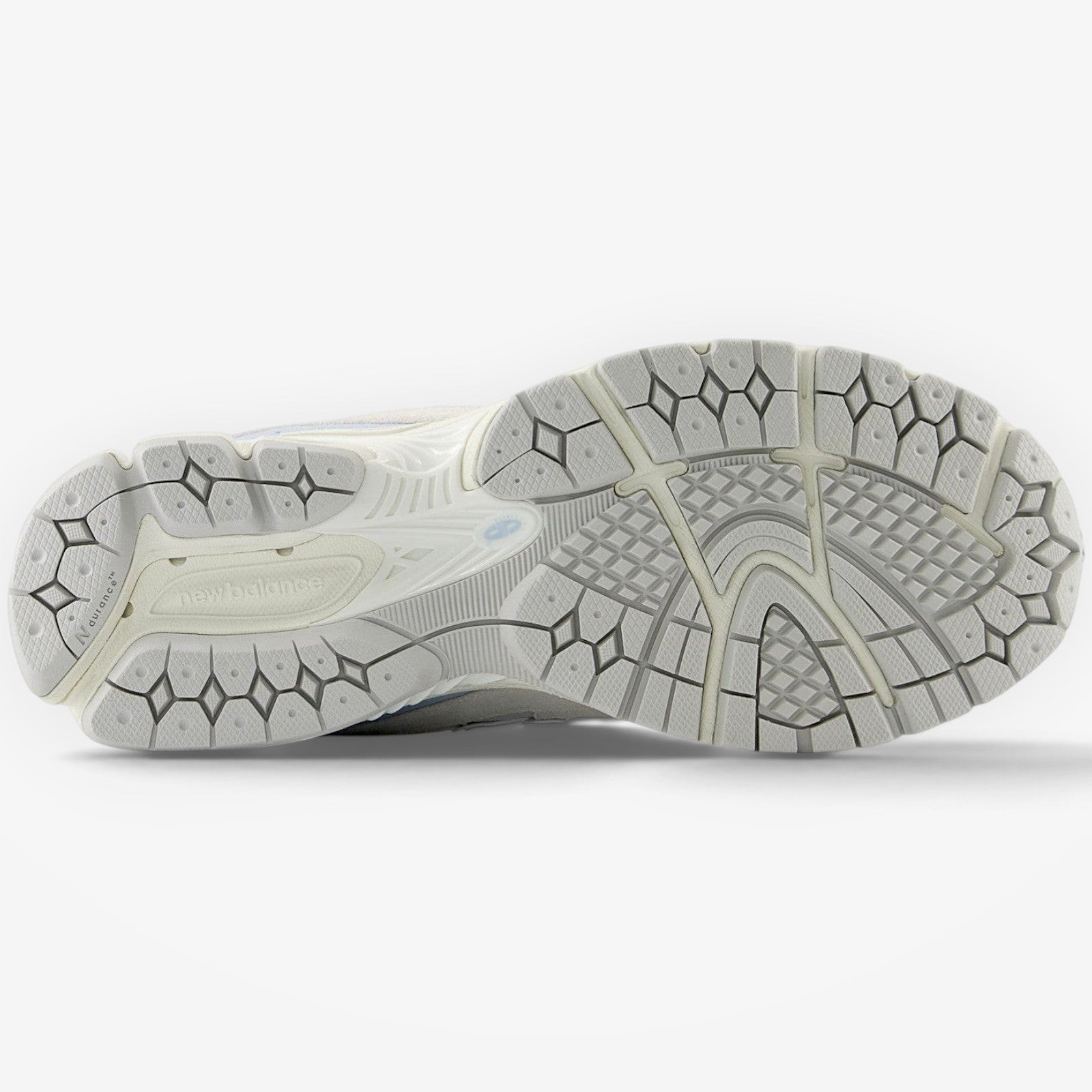 METRO New Balance 2002R sneaker showing the detailed grey rubber outsole with N-ergy cushioning technology