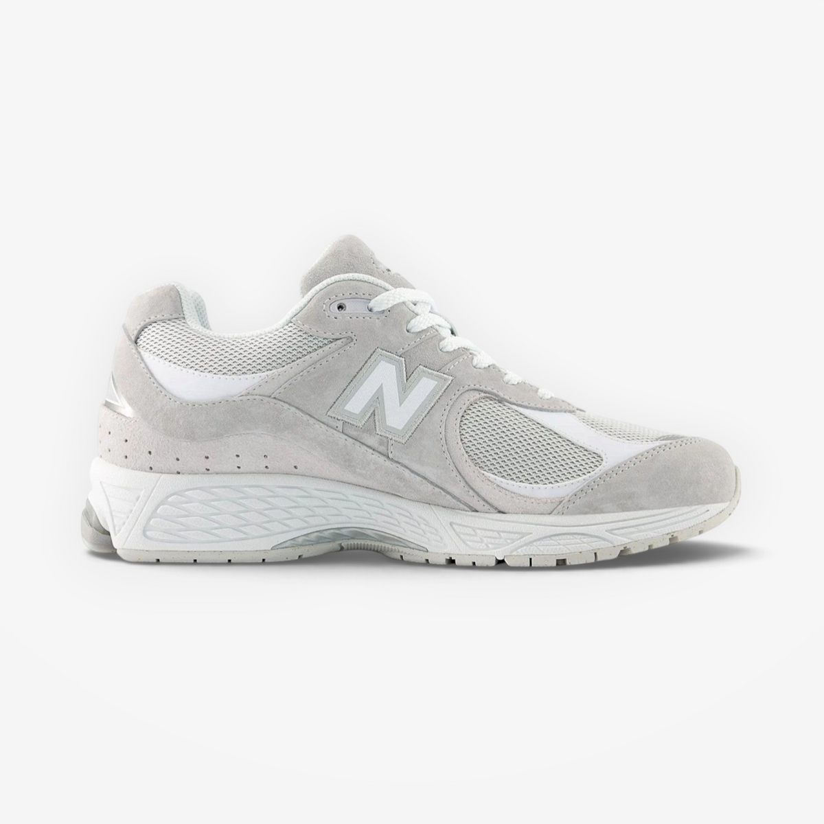 METRO New Balance 2002R Rain Cloud grey suede and mesh lifestyle sneakers with ABZORB cushioning.