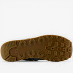 METRO New Balance 475 men's lifestyle sneakers in grey, blue, and slate with suede and mesh upper and gum rubber outsole.