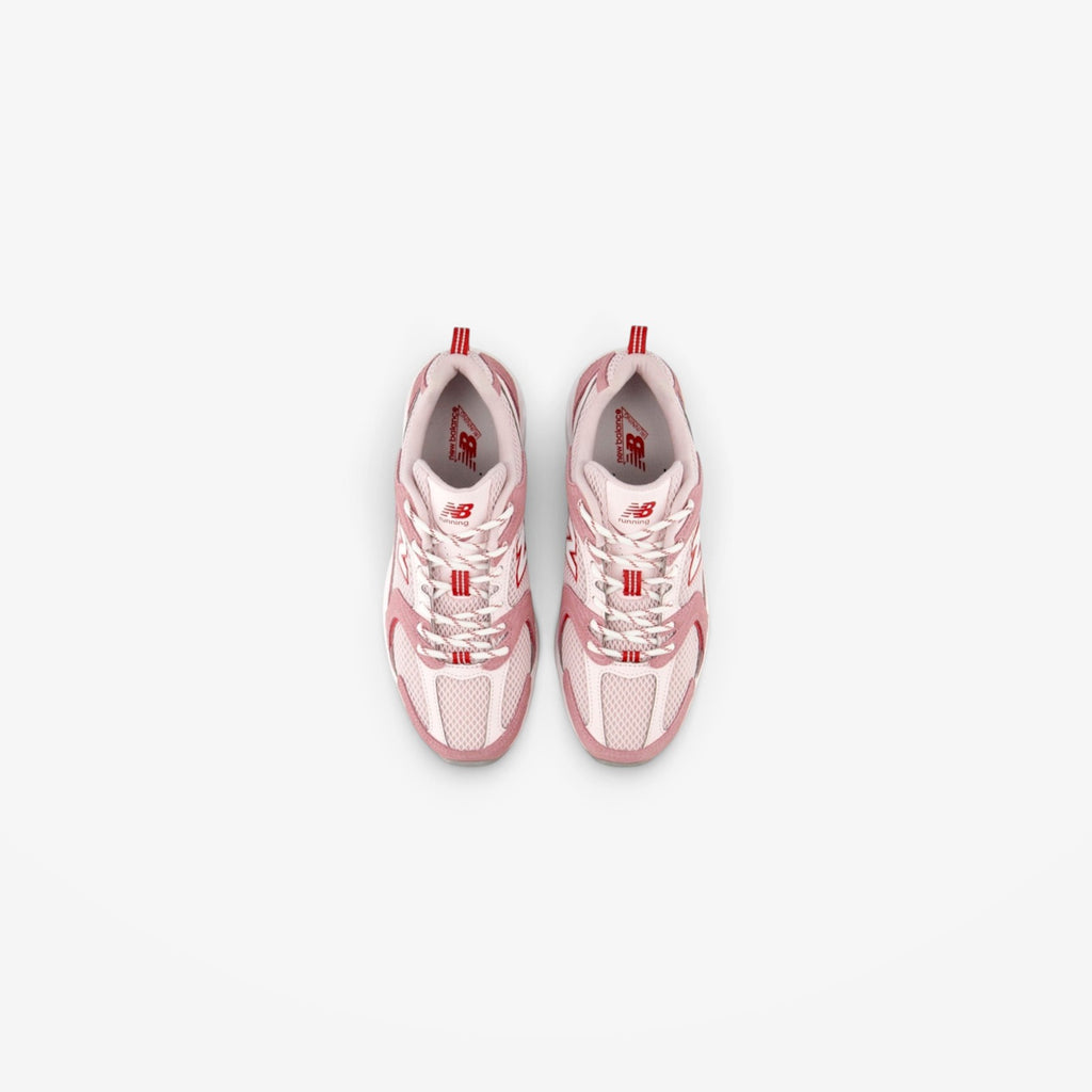 METRO New Balance 530 Rosewood sneakers featuring a breathable mesh upper and synthetic overlays in a retro runner style