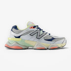 METRO New Balance 9060 Ice Blue sneakers featuring a multi-layered mesh and leather upper with a chunky pod midsole.