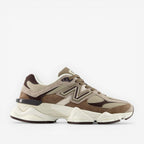 METRO New Balance 9060 Thunder Brown sneakers with mesh, suede, and synthetic overlays. ABZORB & SBS cushioning.